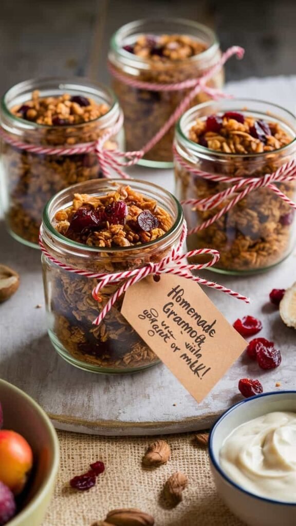 Homemade Granola Jars