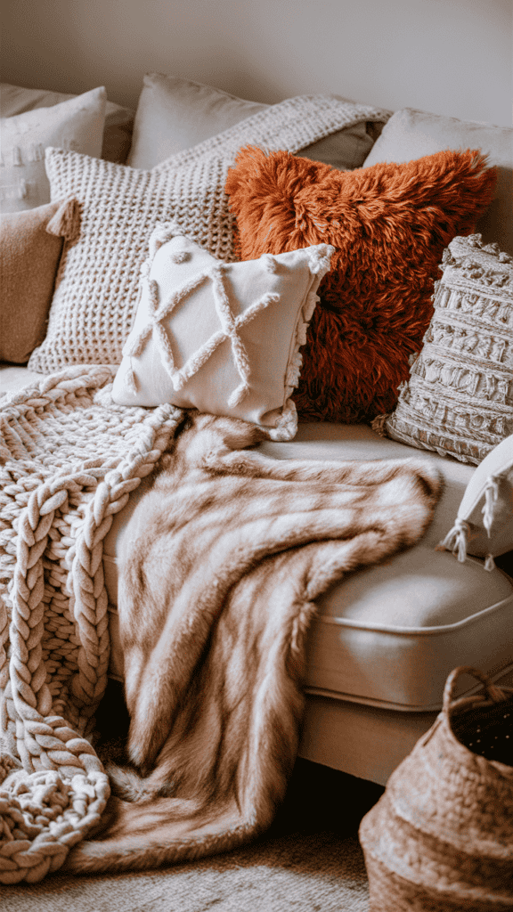 Cozy winter decor style