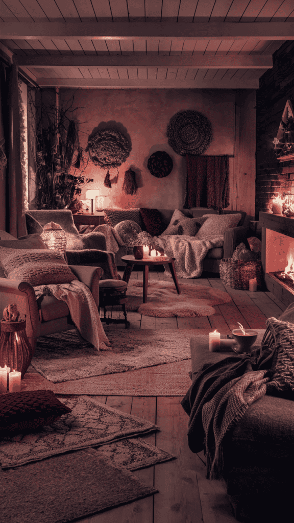 Cozy winter decor style