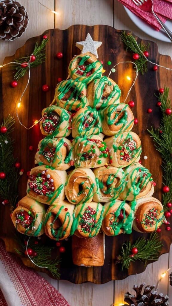Cinnamon Roll Christmas Tree
