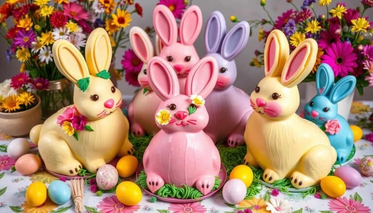 DIY Easter bunny cakes