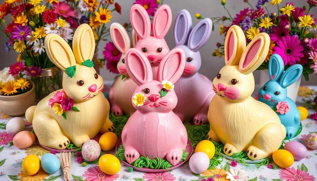 DIY Easter bunny cakes