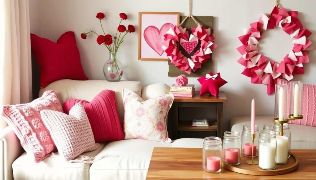 DIY pink and red home accents DIY pink and red home accents