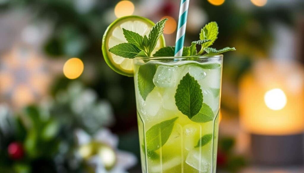 Minty Lime Mojito Mocktail