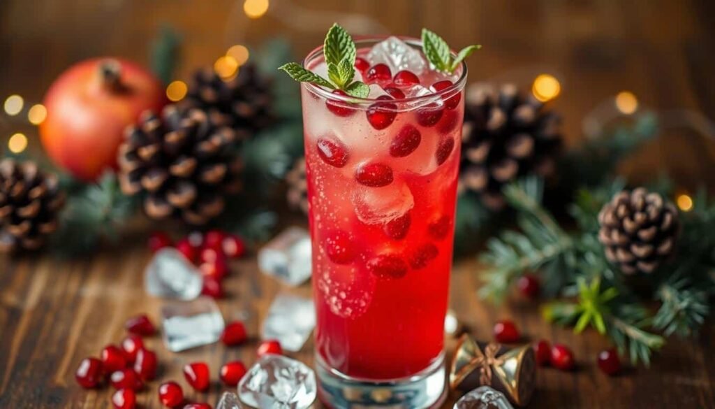 Pomegranate Fizz Mocktail