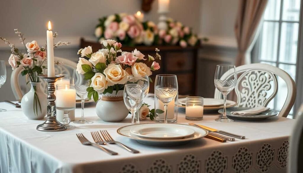 Romantic dinner table decor Romantic dinner table decor