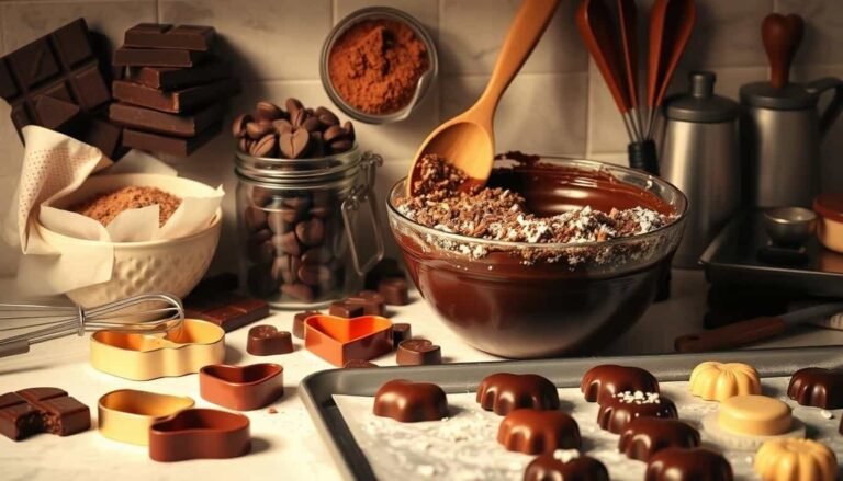 Valentine's chocolate baking