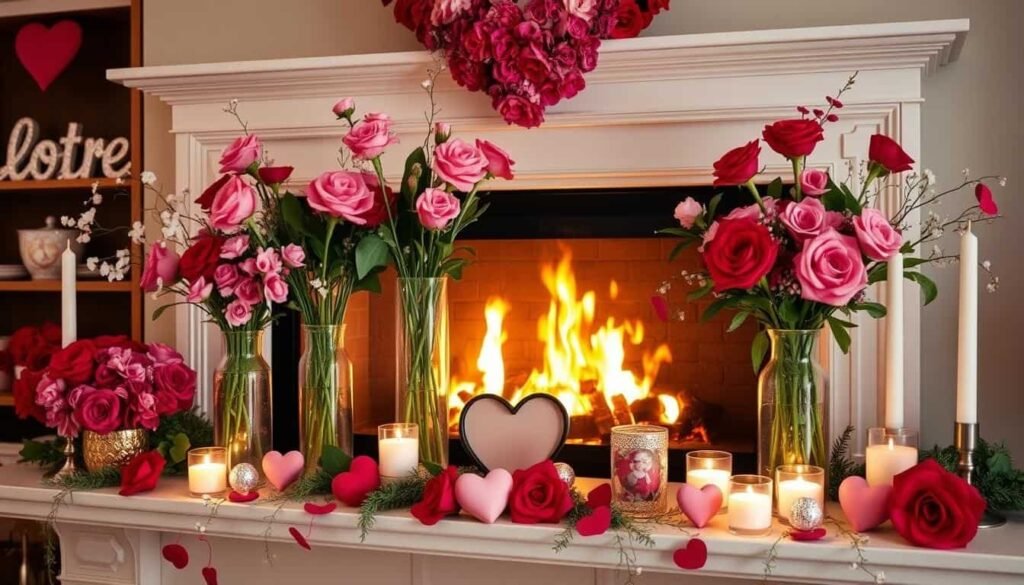 Valentine's mantel ideas Valentine's mantel ideas