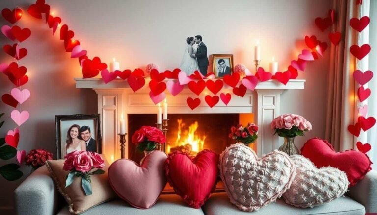 Valentine’s mantel ideas