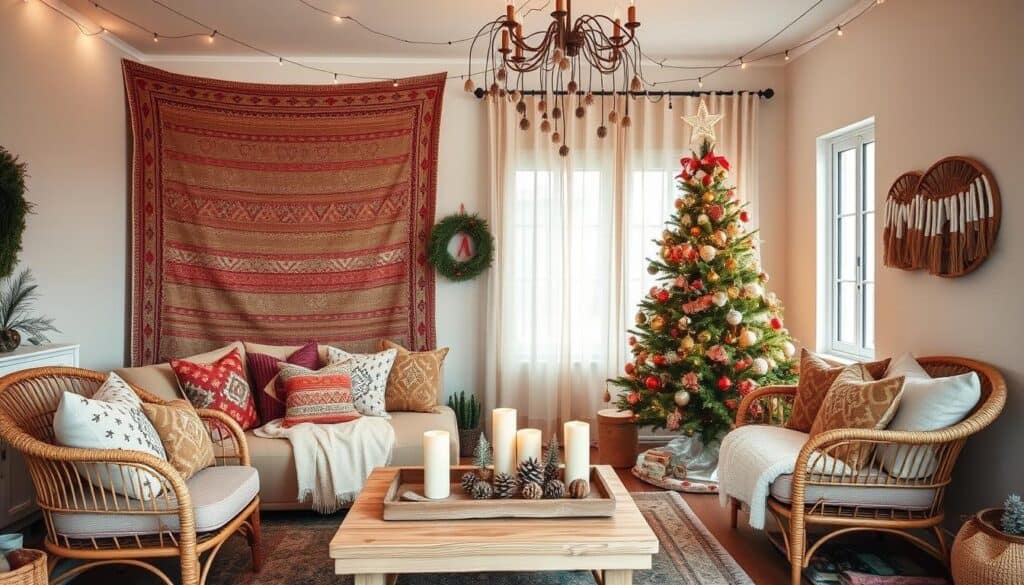 boho christmas decor