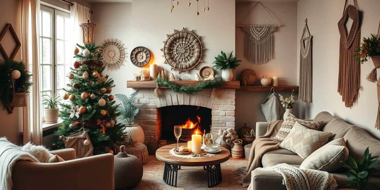 Boho Christmas Decor Ideas for a Relaxed Holiday