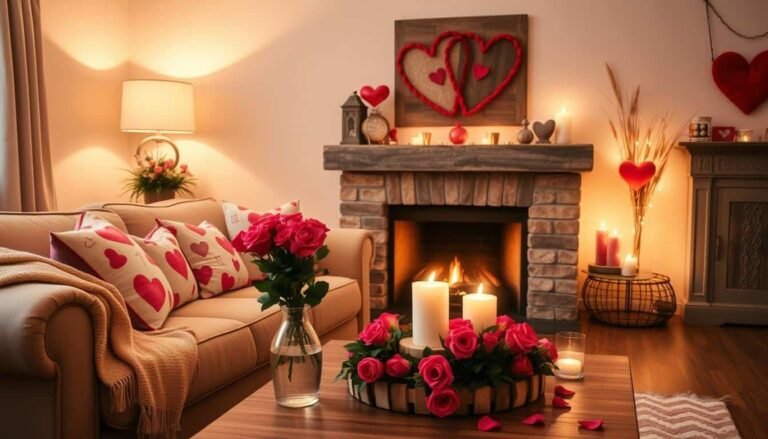 cozy living room Valentine’s
