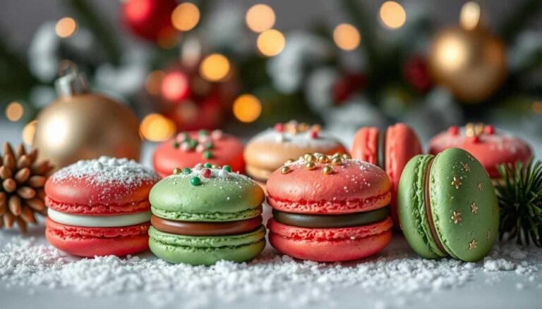 holiday macarons