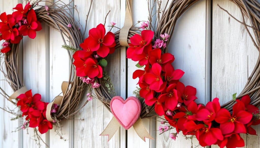 rustic valentine wreaths