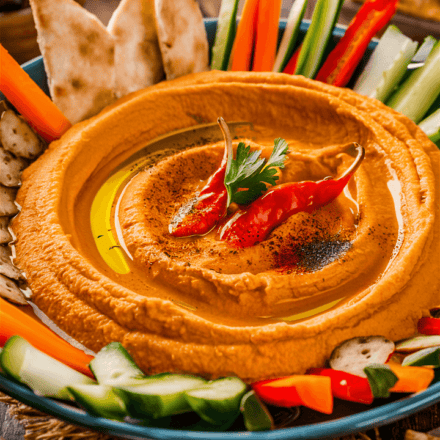 Roasted Red Pepper Hummus