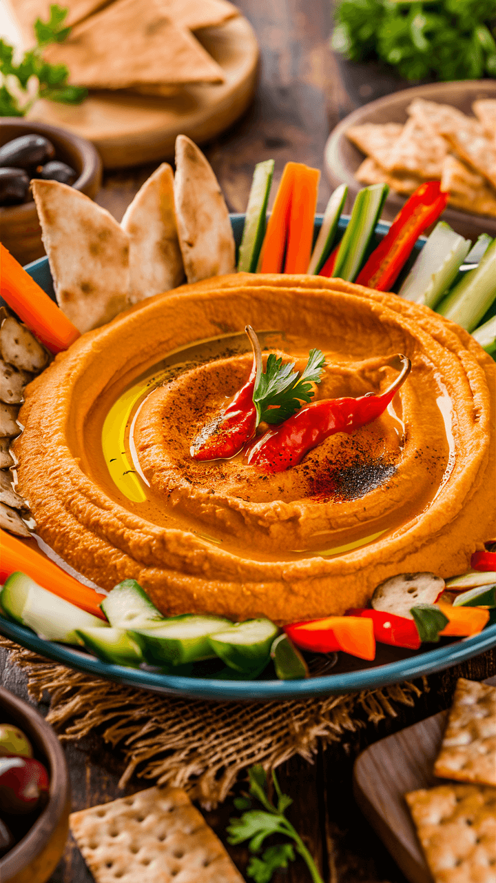 Roasted Red Pepper Hummus