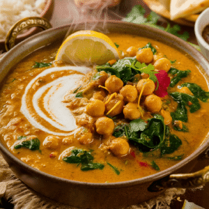 Chickpea and Spinach Curry