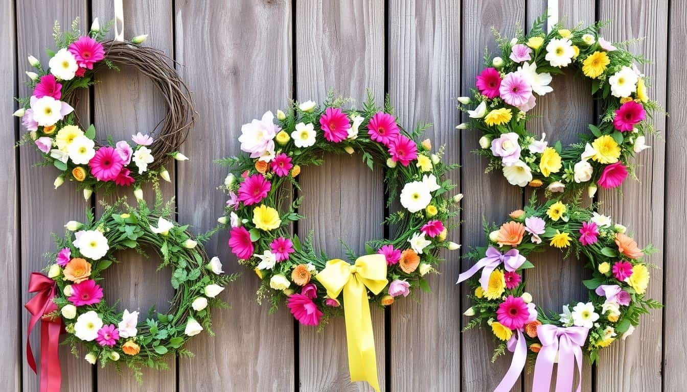 DIY spring wreaths