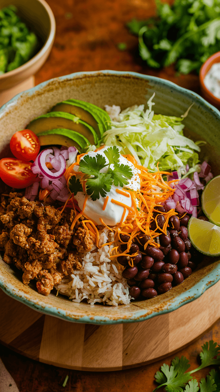 Taco Bowls with Ground Turkey