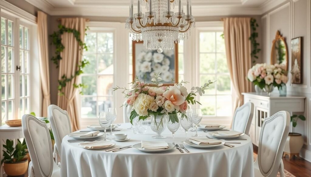 elegant dining room decoration