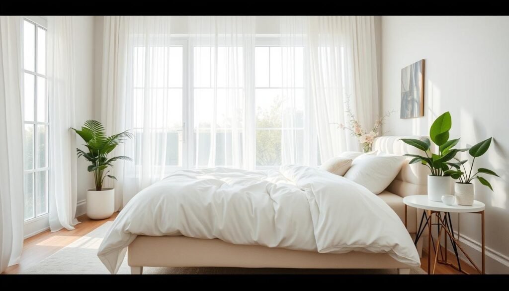 light and airy bedroom decor