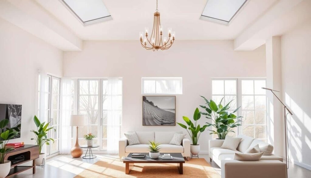 modern spring living room lighting