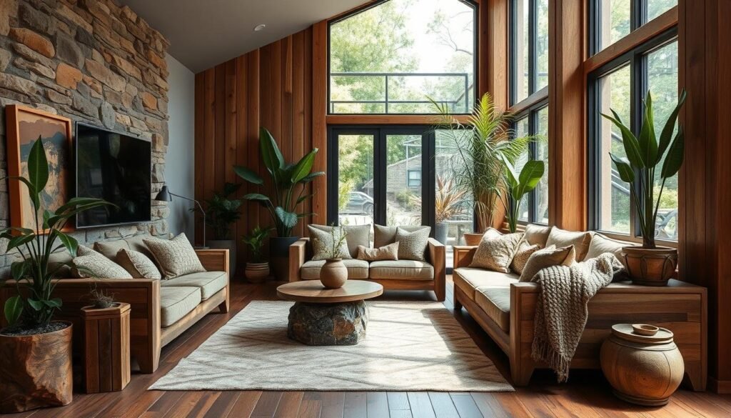 natural materials in modern rustic style natural materials in modern rustic style