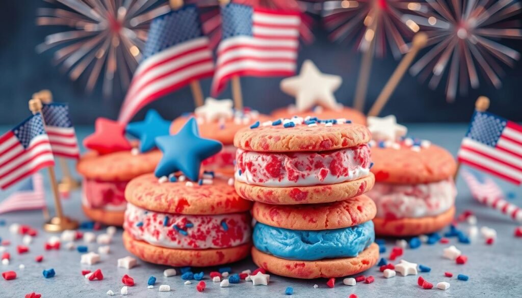 patriotic ice cream sandwiches patriotic ice cream sandwiches