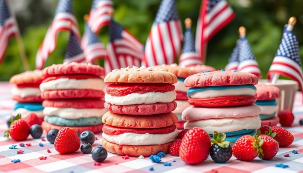 patriotic ice cream sandwiches patriotic ice cream sandwiches