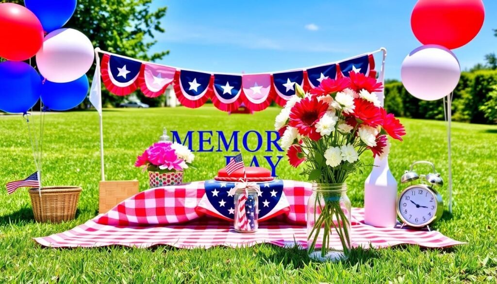 red white and blue decor