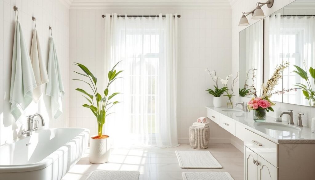 spring home decor bathroom