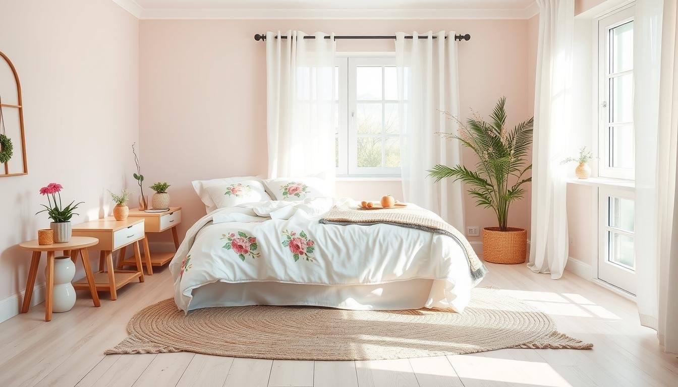 spring home decor bedroom