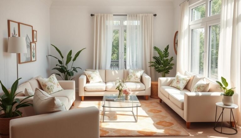 spring home decor living room