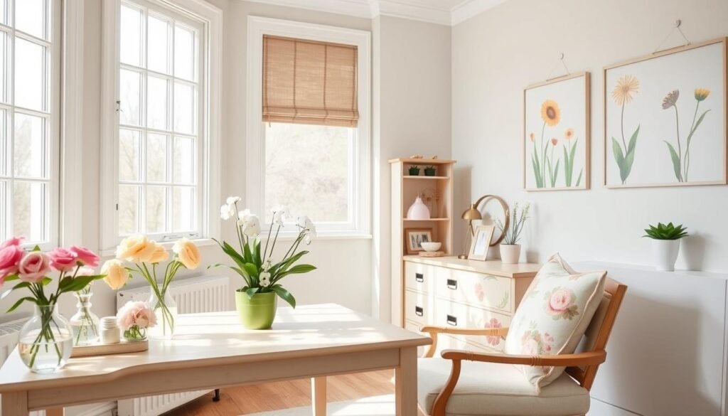 spring home decor office