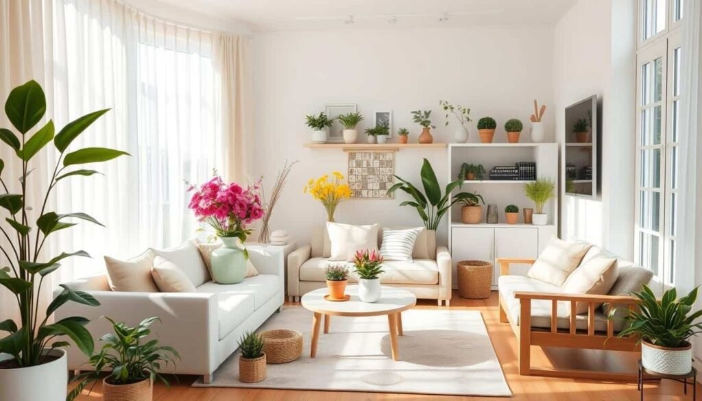 spring living room decor