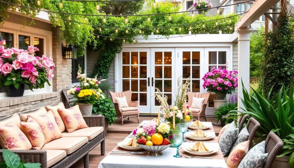spring patio decor