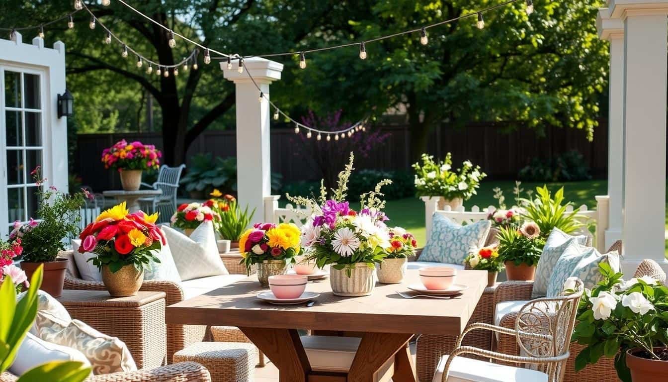 spring patio decor