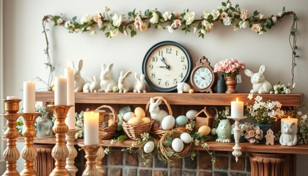 Easter mantel decor ideas Easter mantel decor ideas