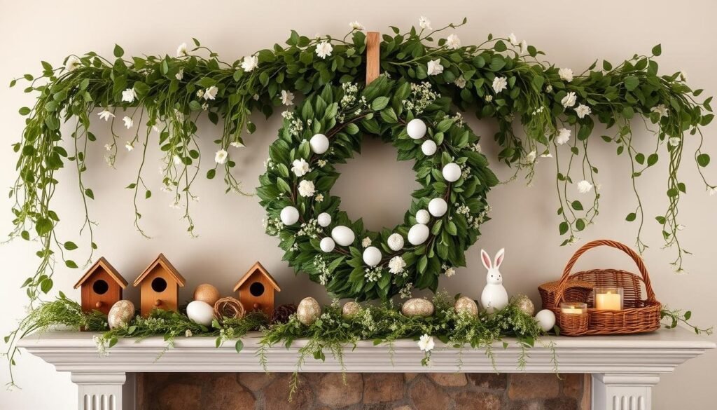 Easter mantel decor ideas Easter mantel decor ideas