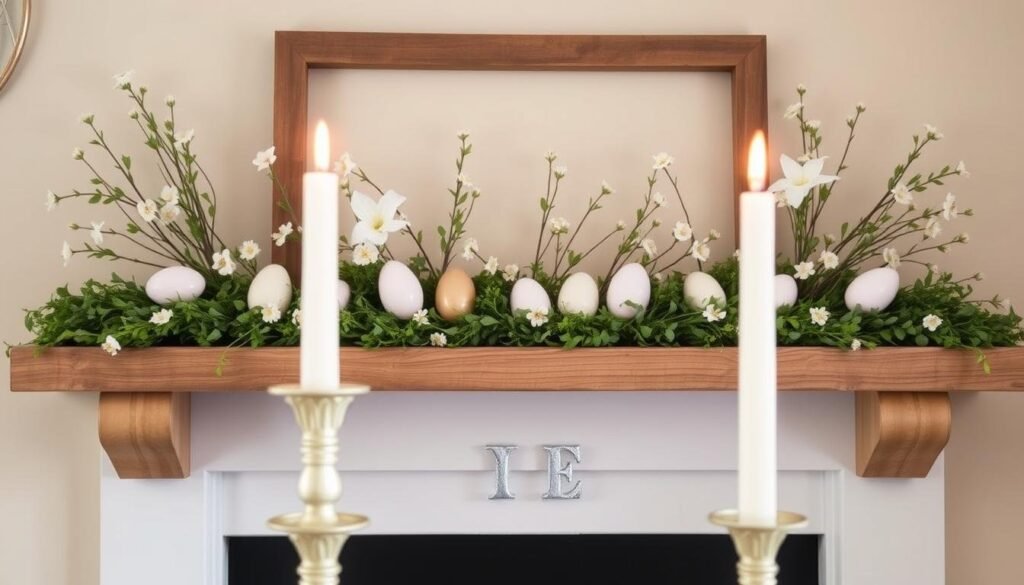 Easter mantel decor ideas Easter mantel decor ideas