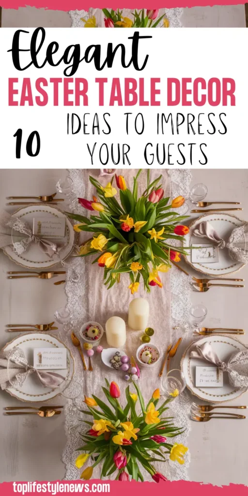 Easter table decor