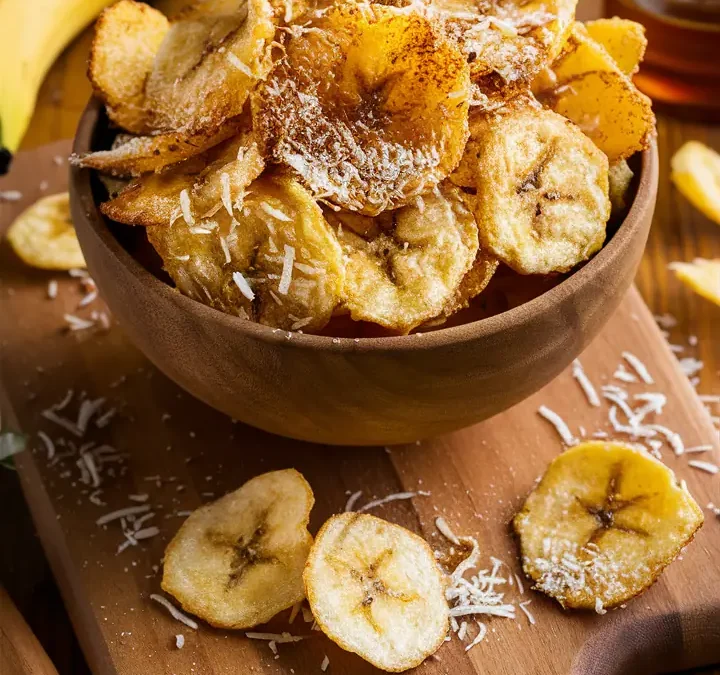 Easy Air Fryer Coconut Banana Chips