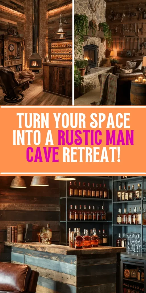 Rustic Man Cave Makeover Ideas for Father’s Day