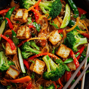 Vegetarian Stir-Fry with Tofu and Mixed Vegetables Recipe