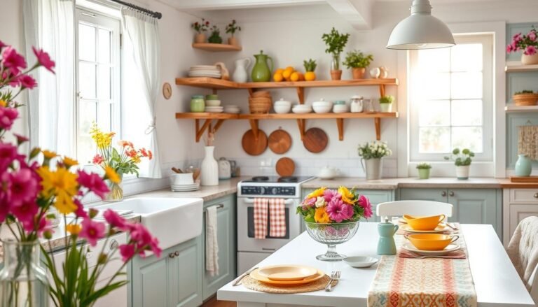 spring decor kitchen