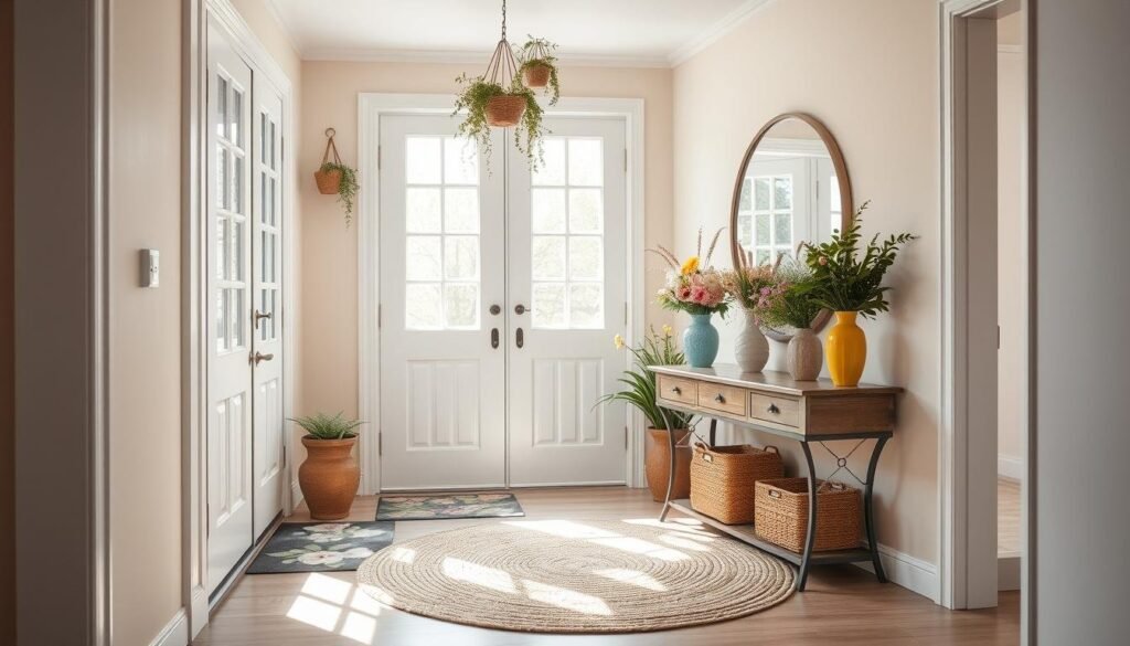 spring entryway decor spring entryway decor