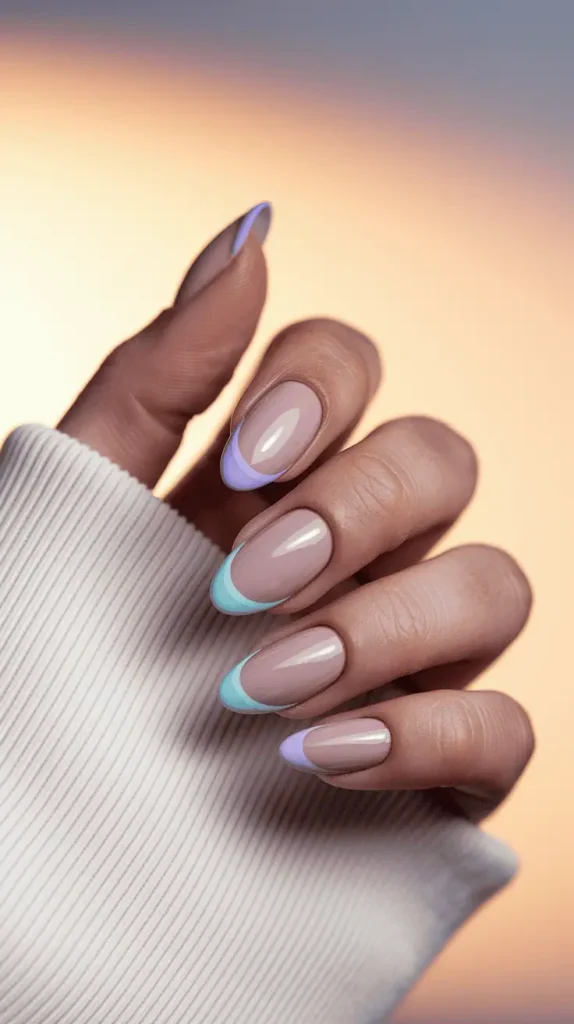 Classic French Tip with a Twist
