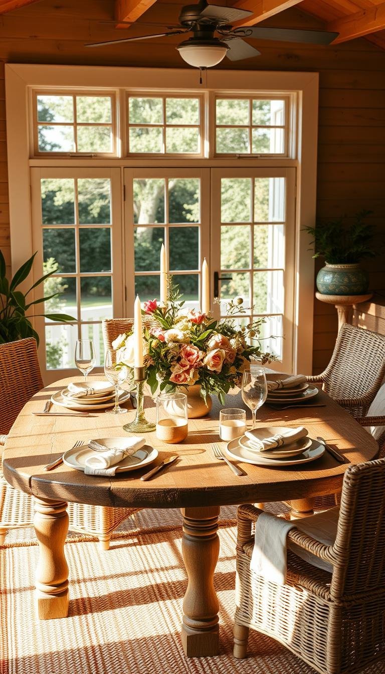 summer dining room decor