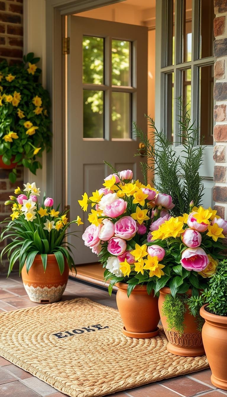 summer entryway decor