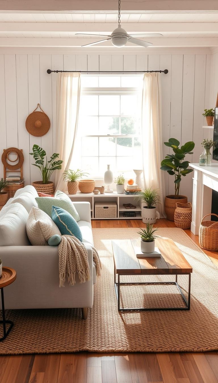 summer home decor living room